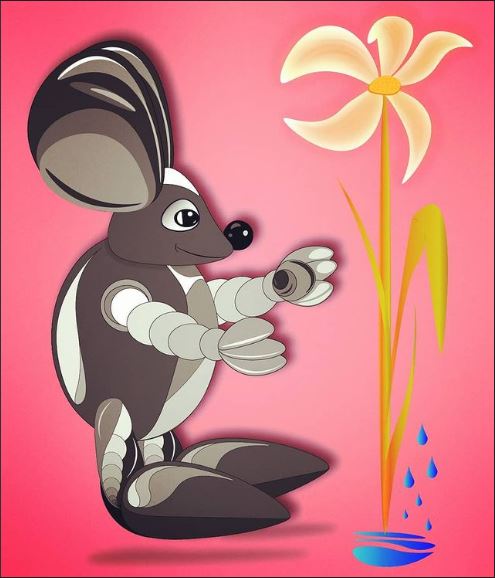 The Mouse poster. Digital illustration by Viktoriya Mikhaylova