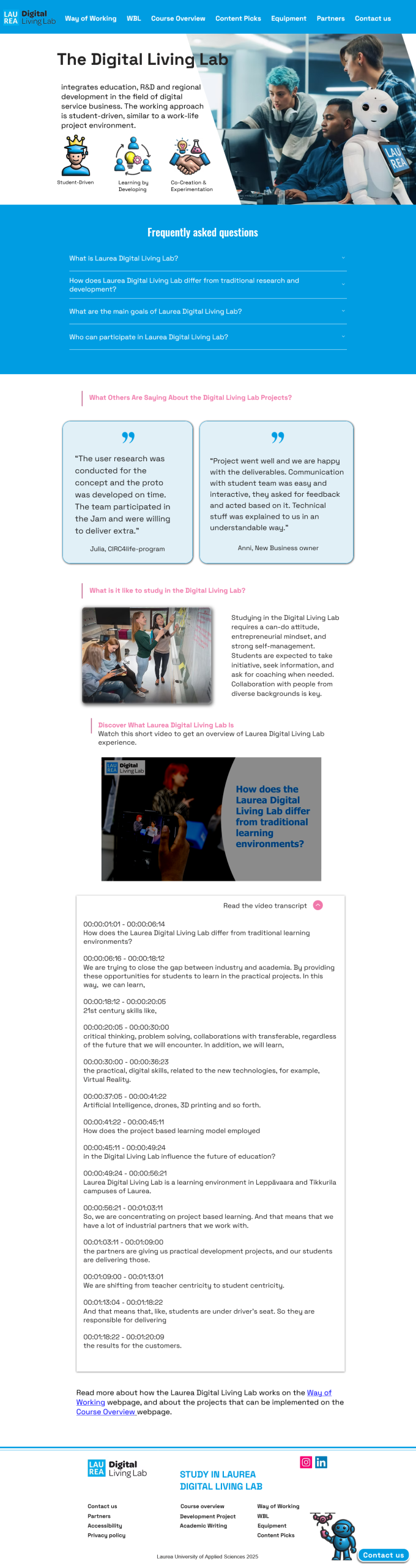 1-Home Page Digital Living Lab