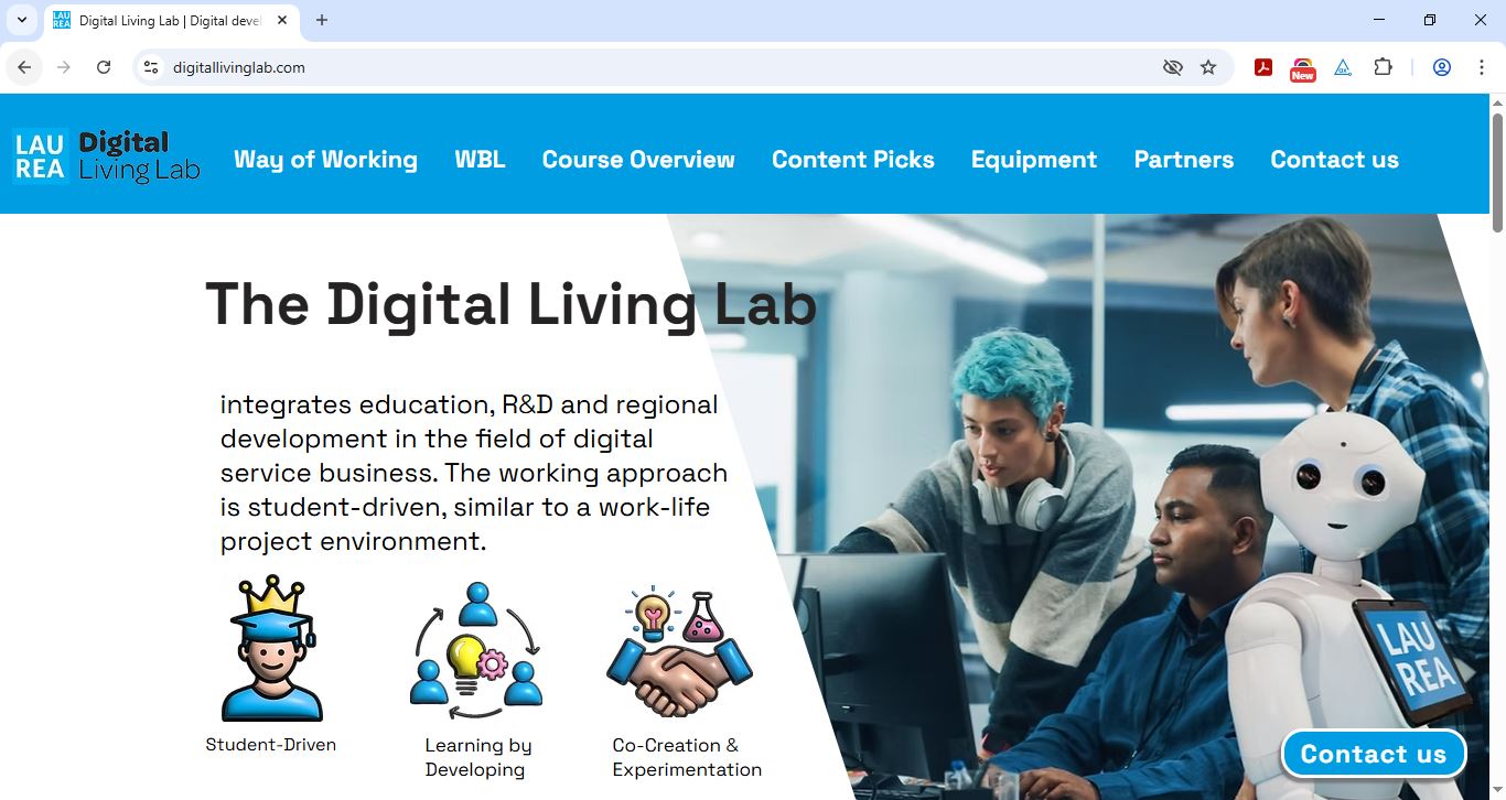 Laurea Digital Living Lab - Home Page - WebBrowser